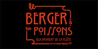Logo marque Le Berger et les Poissons qui jouent de la flûte