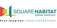 Logo marque Square habitat Crédit Agricole